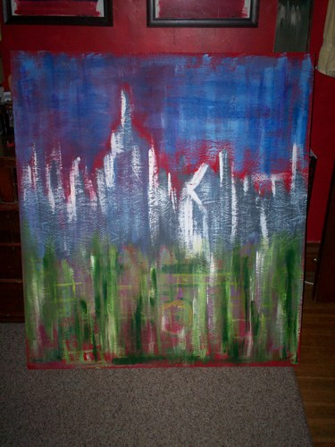 Painting-Cityscape-Looking In