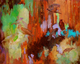 Painting--Acrylic-AbstractCedars