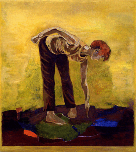 Painting-Acrylic-Narcissus and the pond -  2002