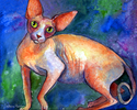 Sphynx Cat #4 painting Svetlana Novikova Sphynx%20Cat%20%234%20painting%20Svetlana%20Novikova (thumbnail)