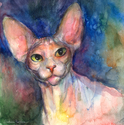 Sphynx Cat #45 painting Svetlana Novikova Sphynx%20Cat%20%2345%20painting%20Svetlana%20Novikova (thumbnail)