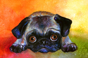 Pug Dog #1 painting Giclee Print Pug%20Dog%20%231%20painting%20Giclee%20Print (thumbnail)