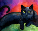 Black Cat #8 Watercolor art Black%20Cat%20%238%20Watercolor%20art (thumbnail)
