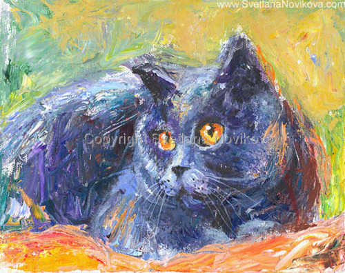 Blue%20Russian%20Cat%20painting (large view)
