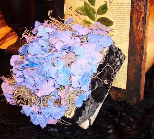Decorative-Purple Hydrangea in a Box