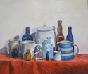 Still Life with Red Cloth