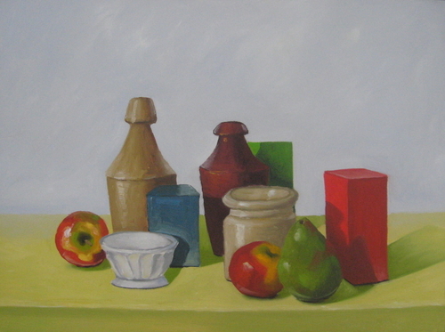 Still Life with Yellow Cloth
