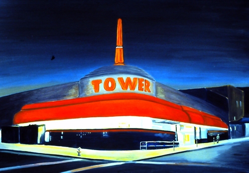 Painting-Cityscape-Tower Market