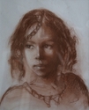 Tana Knyvett drawing girl portrait figurative  - Portrait Drawing