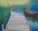 Painting--Oil-ImpressionismLife on Druid Lake II