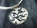 Silver Oval Pendant