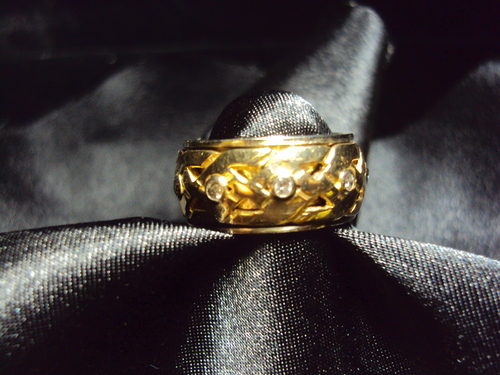 14kt spinning ring