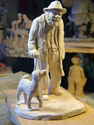 Old%20Man%20and%20His%20Dog%20-%20%20Original%20handmade%20ceramic%20sculpture%20by%20T.C.Chiu (thumbnail)