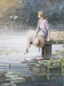 Woman%20with%20Swans%20-%20Original%20watercolor%20painting%20by%20T.C.Chiu (thumbnail)