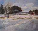 Theresa Chadwick - Winter Snow in Michigan Farm