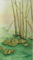 Waterlillies, Cattails and the October Sky (Available at River's End Gallery)