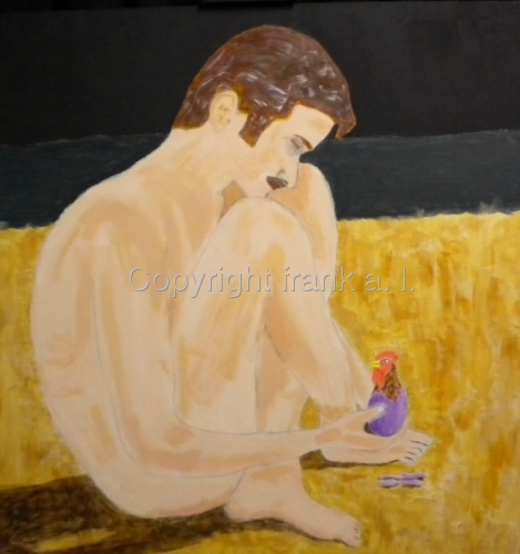 Painting-Symbolism-At the Shoreline of the Cosmic Mind