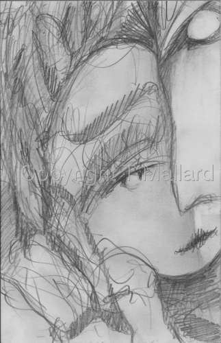 Drawing-Expressionist-Faces Series 5x7