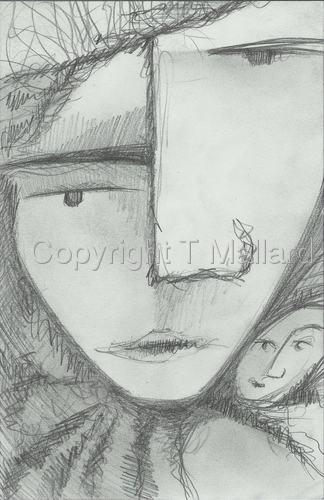 Drawing-Expressionist-Faces Series 5x7