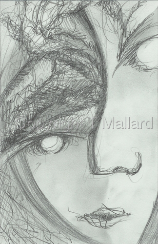 Drawing-Expressionist-Faces Series 5x7