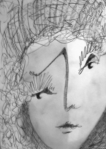Drawing-Expressionist-Faces Series 5x7_4 004