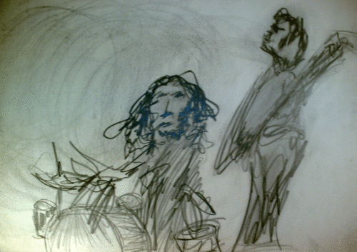 Drawing-Expressionist-Duet graphite 11x17 007