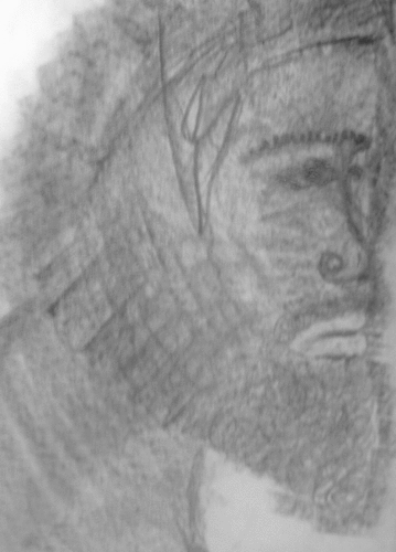 Drawing-Expressionist-graphite face 11x17 009