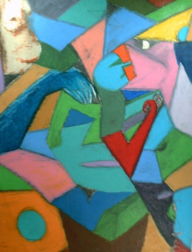 Drawing-Abstract-Color Study 002s 18x24