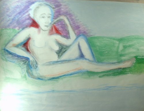Drawing-Expressionist-Oil Pastel 008s 18x24