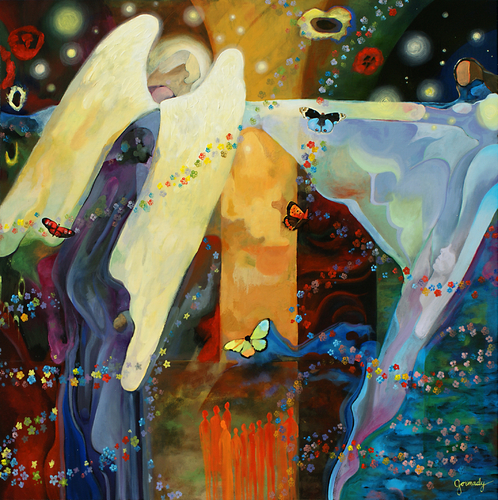 Painting-Oil-Angels Ascending