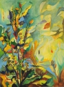 Zaiga Thorson - Botanical Painting Zaiga Minka Thorson, Zaiga Thorson, Zaiga Minka, painting, encaustic, oil, mixed media, watercolor, abstract, nature, botanical, expressionist, expressive, green, yellow, orange, autumn - Botanical Painting