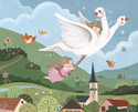 Painting-Flight to Austria