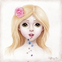 Drawing--Colored pencilThe Girl Who Drooled Jewels.