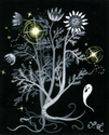 Painting--FantasyDeath Flower Daisy