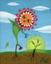 Painting--FantasyGhost flower Grows Life