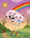 Painting--FantasyThe Cloud Sheeps make a Rainbow