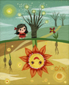 Painting--FantasyThere are Flowers Underground.