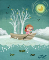 Painting--FantasyTree Boat Ride