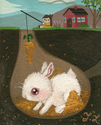 Painting-Luring the Greedy Rabbit