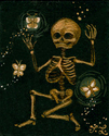 Painting-Golden Bones and Butterflies.