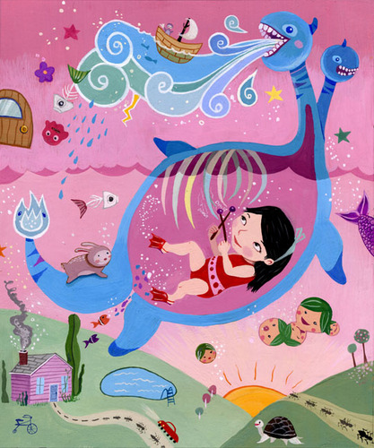 Painting-Surrealism-The Sea Monster's Musical Dinner