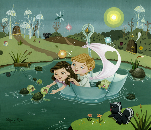 Painting-Fantasy-Together in Heaven