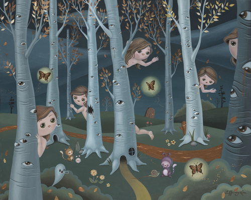Painting-Hide and Seek in Disconnect Forest