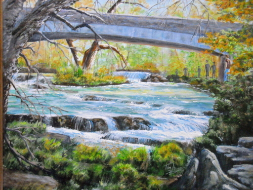 Painting-Acrylic-ABOVE THE FALLS