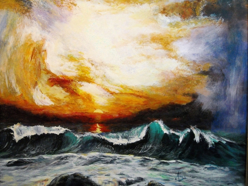 Painting-Acrylic-AFTER THE STORM