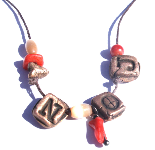 Metal-Cast-Initial Necklace 2