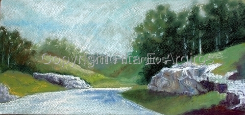 road in the blue ridge mts.