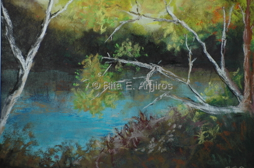sunshine of the river bank