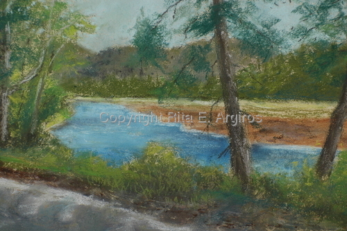 road along the river