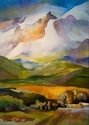 Painting-Shadow of the Mountain by Jane Scott